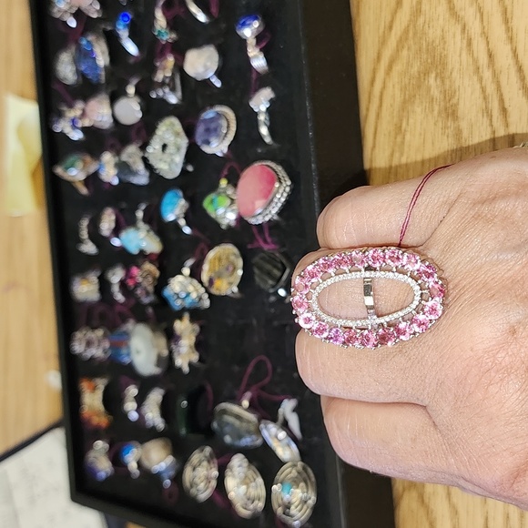 Pink sapphire ring - Picture 6 of 7